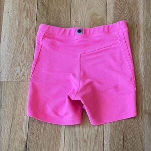 Women's Hot Pink Ribbed Shorts